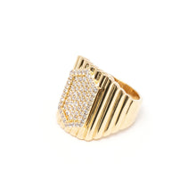 Load image into Gallery viewer, Bague DYNASTY en Plaqué Or et Zirconiums Blancs
