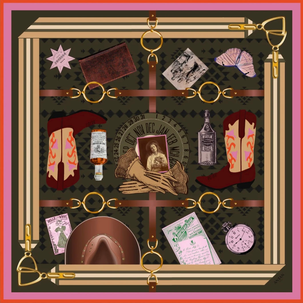 Carré de Soie THE COW GIRL GEAR