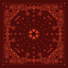 Charger l&#39;image dans la galerie, Bandana de Soie Fudge / Paprika
