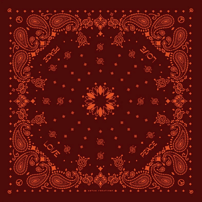 Bandana de Soie Fudge / Paprika