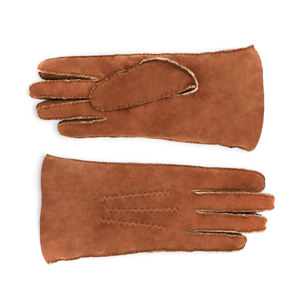 Gants en Mouton Retourné Camel