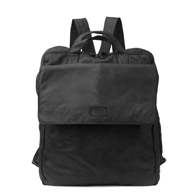 Sac à Dos en Cuir Noir