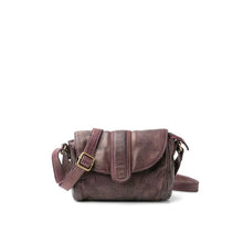 Load image into Gallery viewer, Petit Sac en Cuir Perforé Bordeaux
