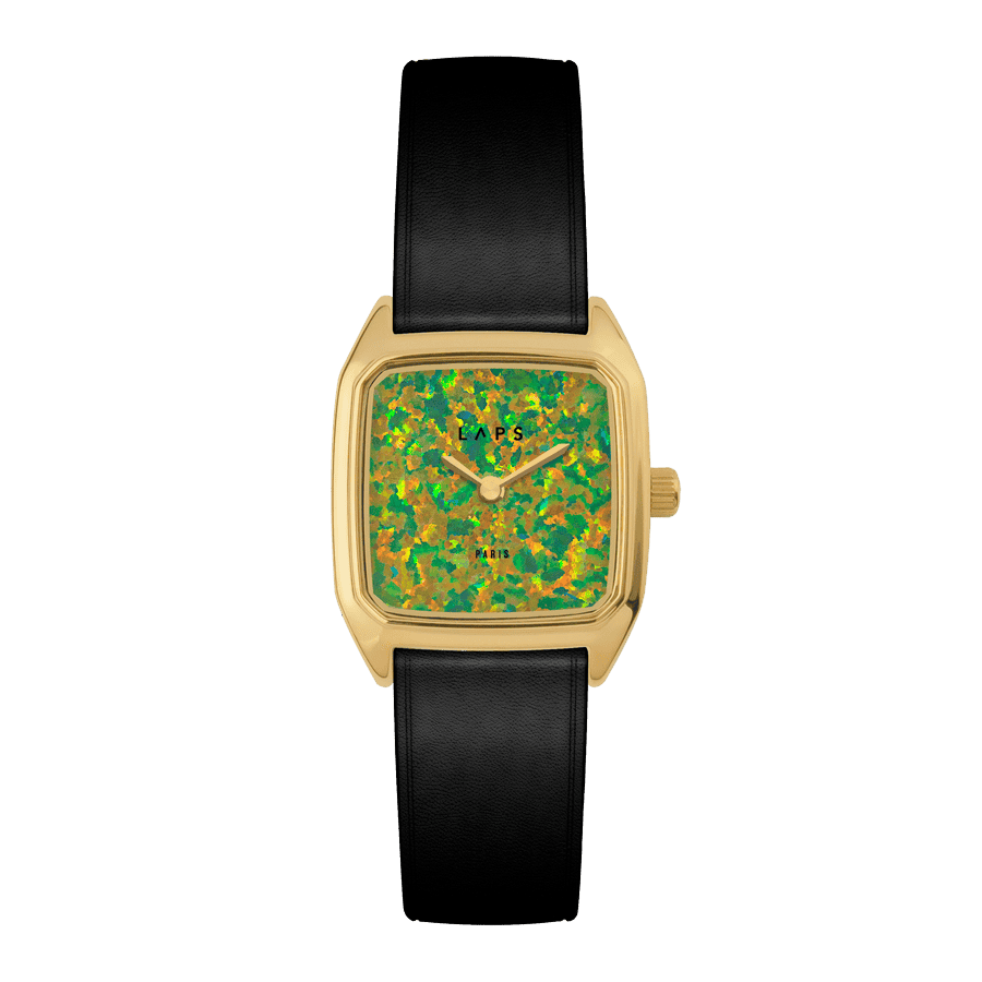Montre PRIMA OPALI02 Bracelet Cuir Noir