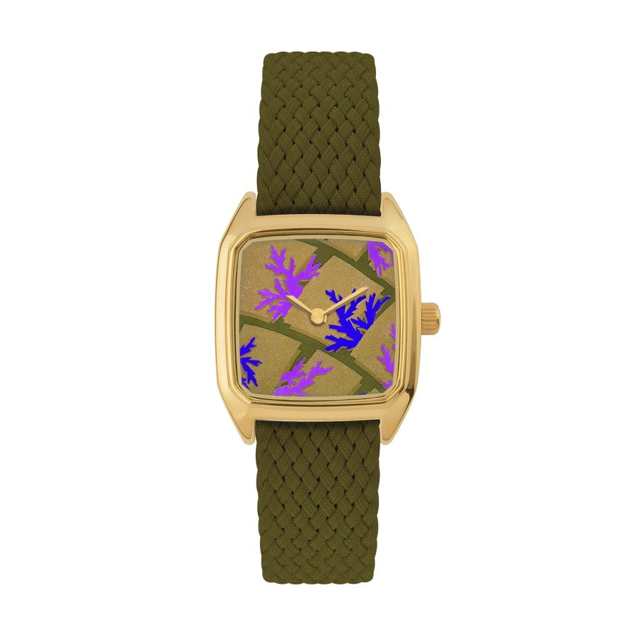 Montre PRIMA SEGUY Bracelet Perlon Kaki
