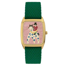 Charger l&#39;image dans la galerie, Montre TATARE Bracelet Perlon Vert
