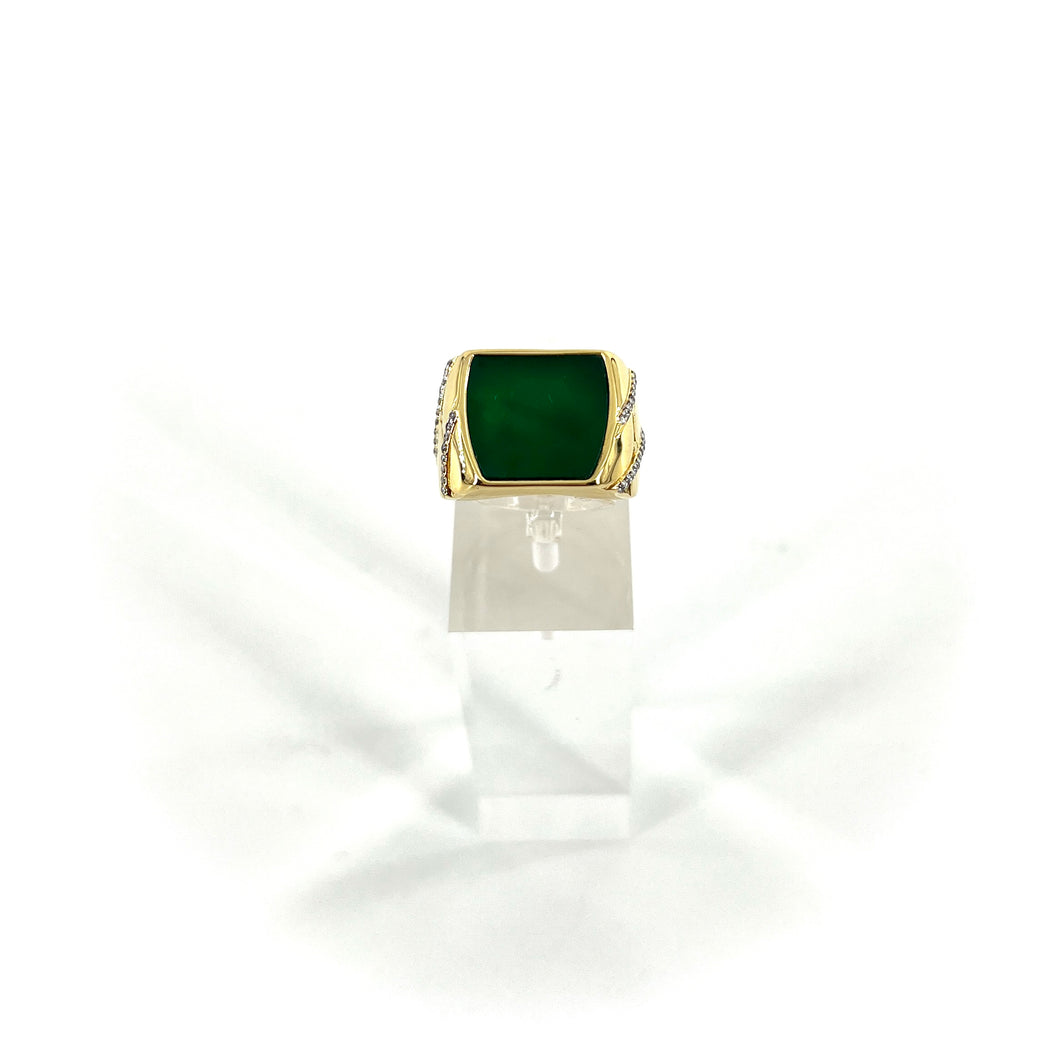 Bague SEEMA en Onyx Vert