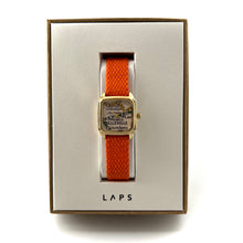 Load image into Gallery viewer, Montre PRIMA BELLEVILLE Bracelet Perlon Orange
