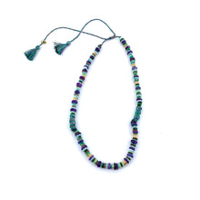 Charger l&#39;image dans la galerie, Collier AFRICA Turquoises et Améthystes
