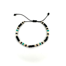 Charger l&#39;image dans la galerie, Bracelet en Pierres Naturelles Onyx Finitions Argent
