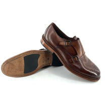 Load image into Gallery viewer, Chaussure Double Boucle en Cuir Camel
