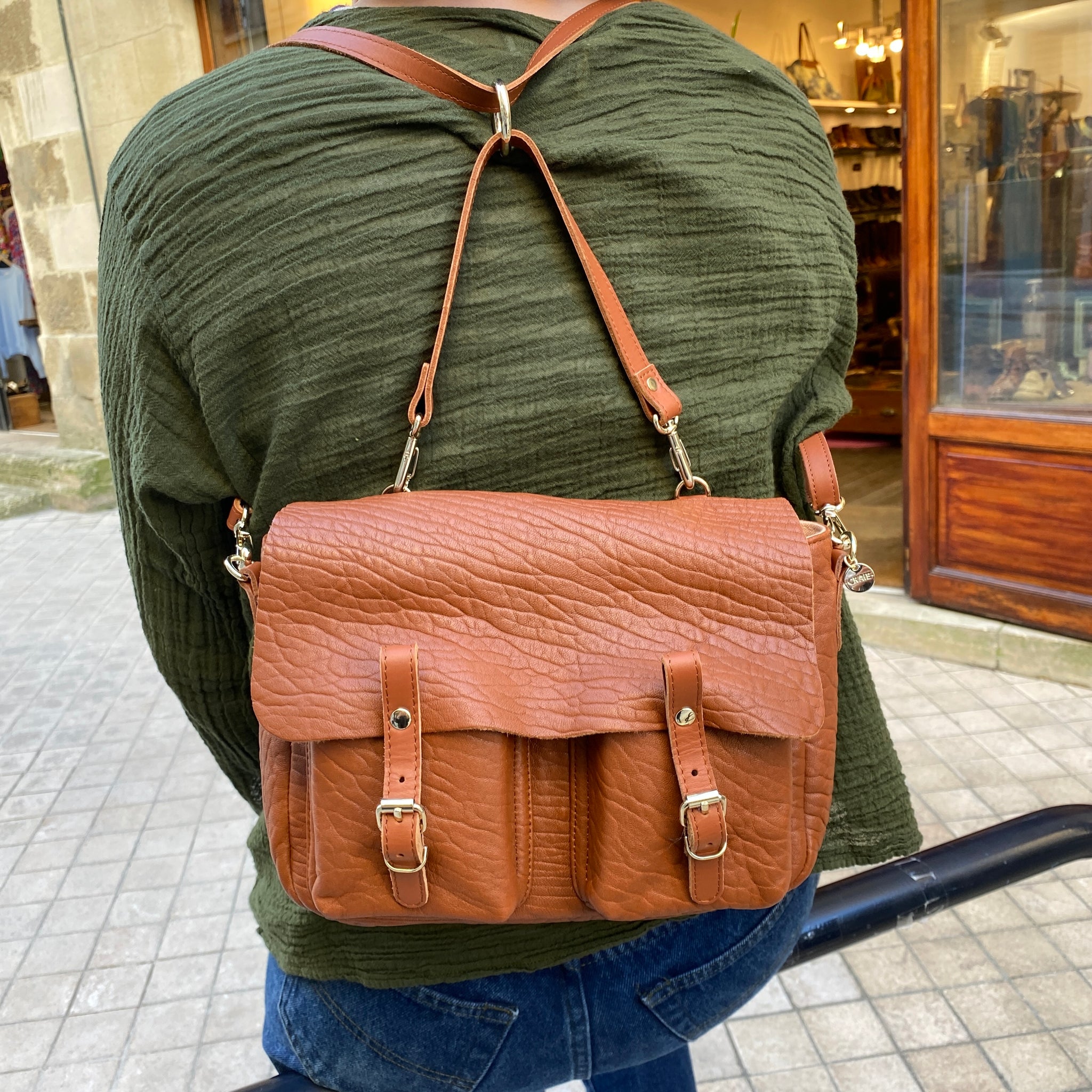 Cuir Sac A Dos Craie Mini Mathématiques En Cuir Bubble Nuts – IDK-Lé