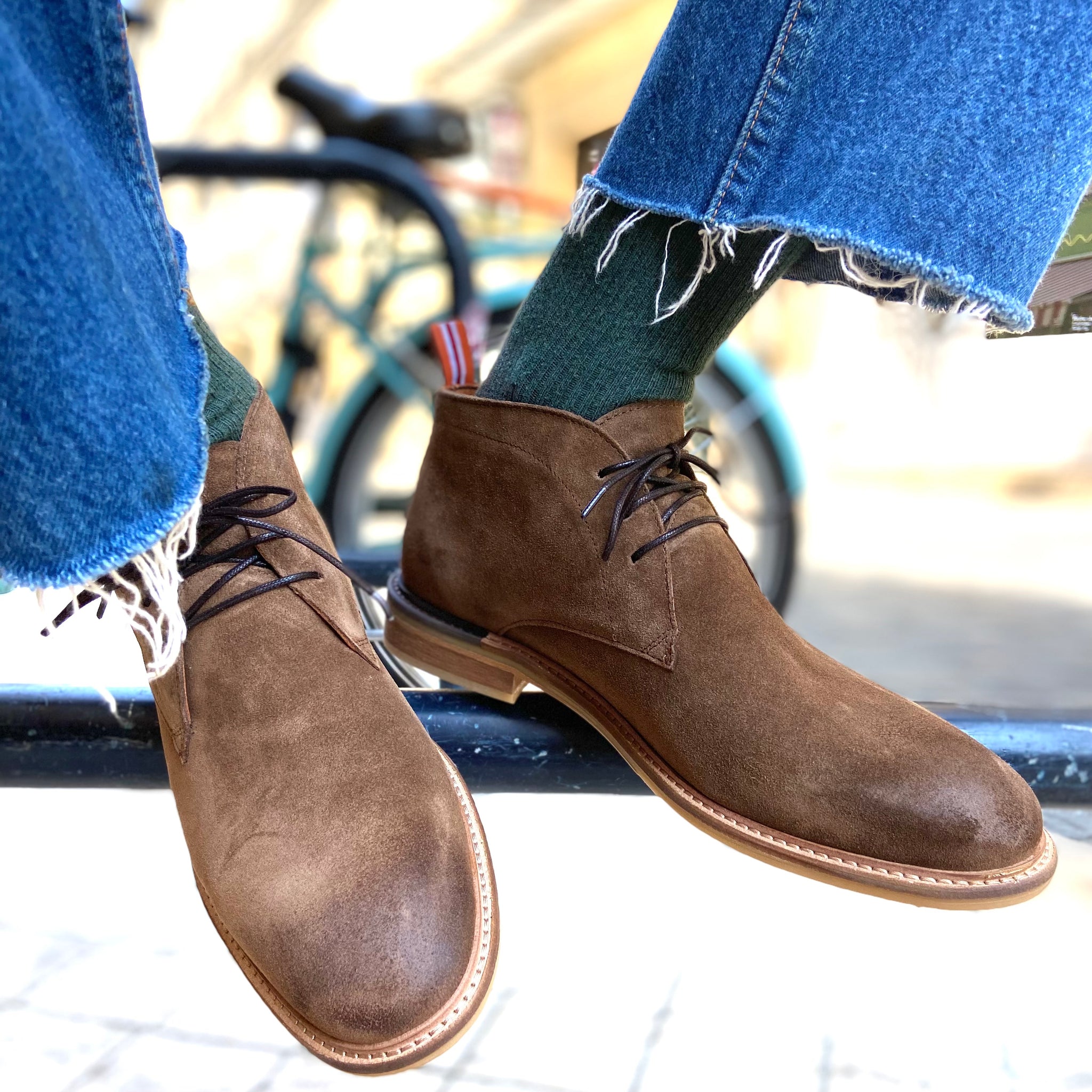 Pilot Desert Boots en Daim Fango