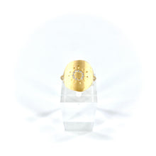 Load image into Gallery viewer, Bague GOLD HOURS Zircons BLancs
